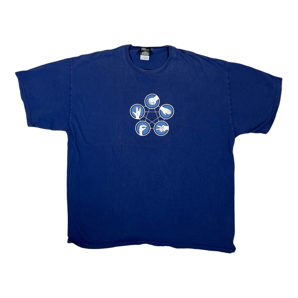 Vintage Think Geek GameStop Store Promo T-Shirt Size 2XL Hand Gesture Computer